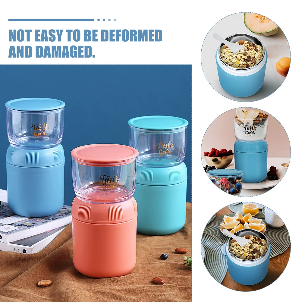 

Thermal Lunch Box Insulated Food Jar Breakfast Cup Sealing Porridge Soup Containers LeakProof StainlessSteel PPMaterial