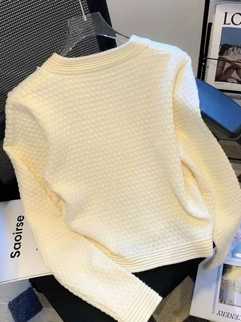 Elegant Bow Sweet Cardigan Sweaters New Women Loose Long Sleeve Fashion Knitted Coat Casual Korean O Neck Design Buttons Tops