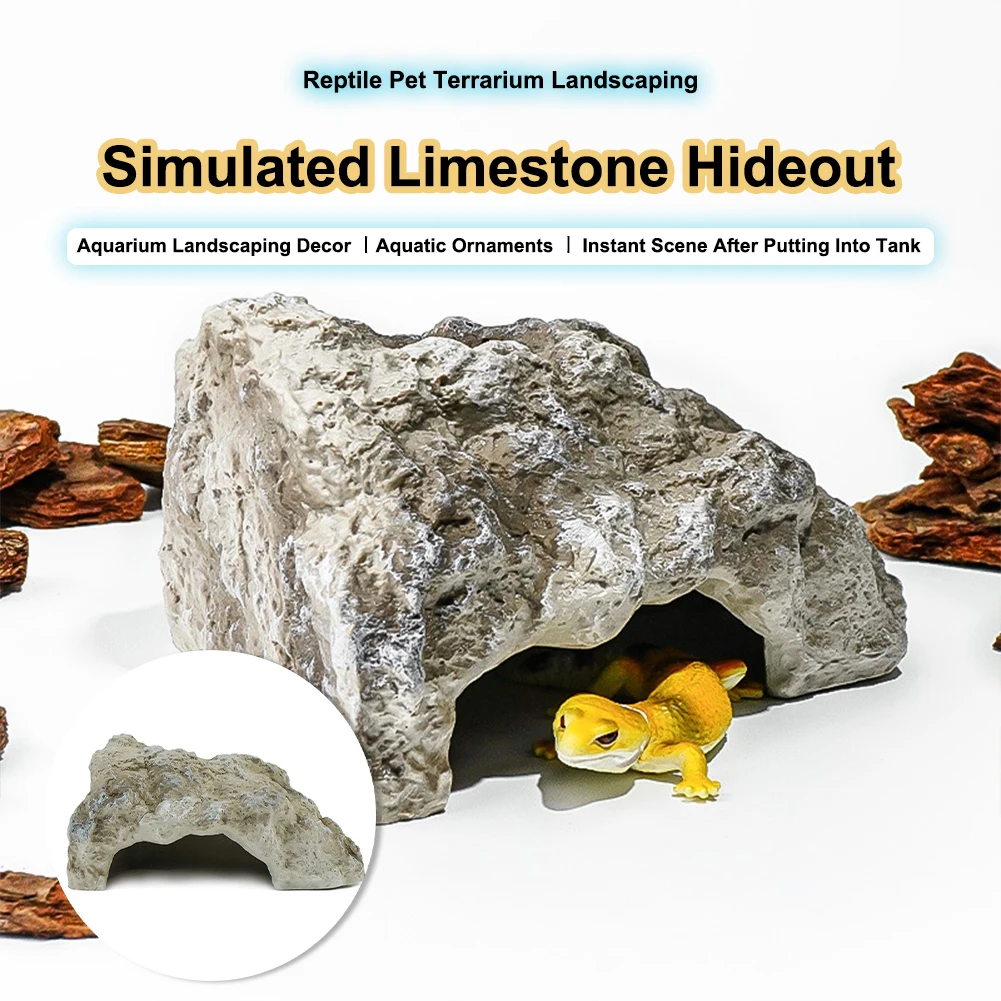 1PCS Climbing Pets Imitate Rocks to Avoid Caves, Turtles Guard Palaces, Lizards, Snakes Help Molt