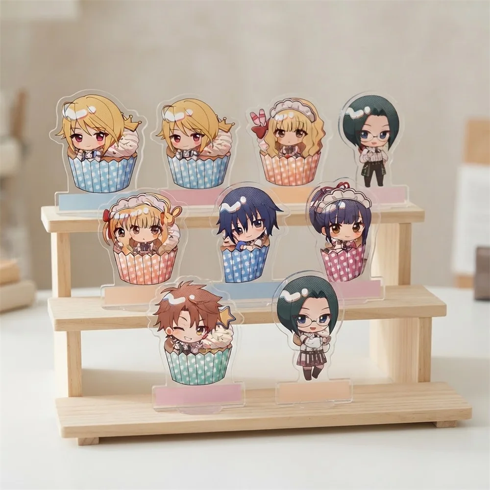 10CM Hot Anime shugo chara! Acrylic Keychain Stand Model Cosplay Characters Ornament Accessories Goods Christmas Gifts