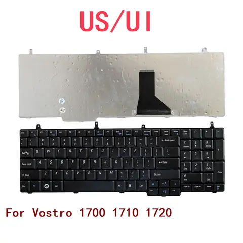 New US UI Laptop Keyboard For Dell Vostro 1700 1710 1720 Notebook PC Replacement