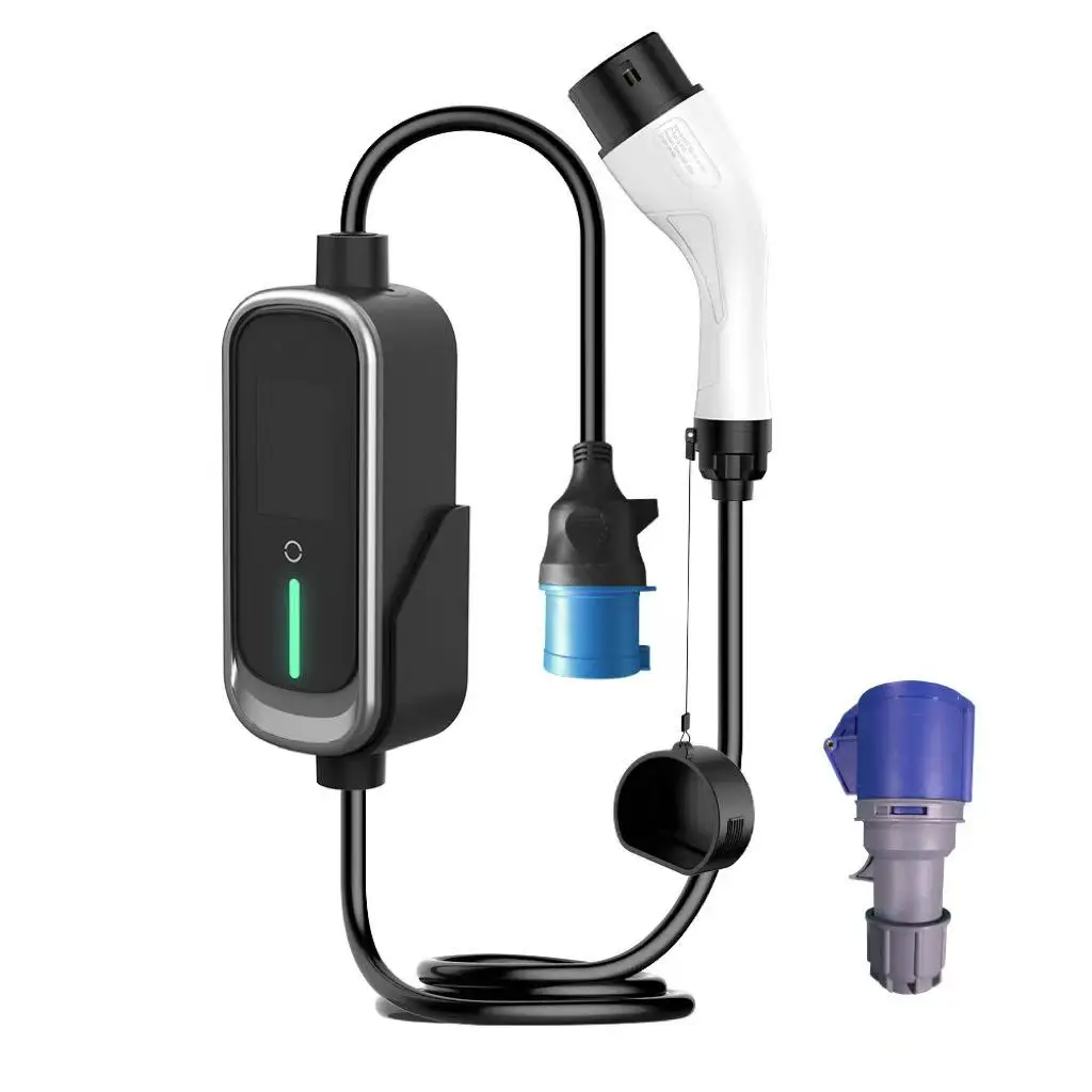 

Новая портативная зарядная станция для электромобилей 3,5 кВт/7 кВт с дисплеем, разъемом Type 2, Wi-Fi (опционально), защитой IP65, сертификатом CE