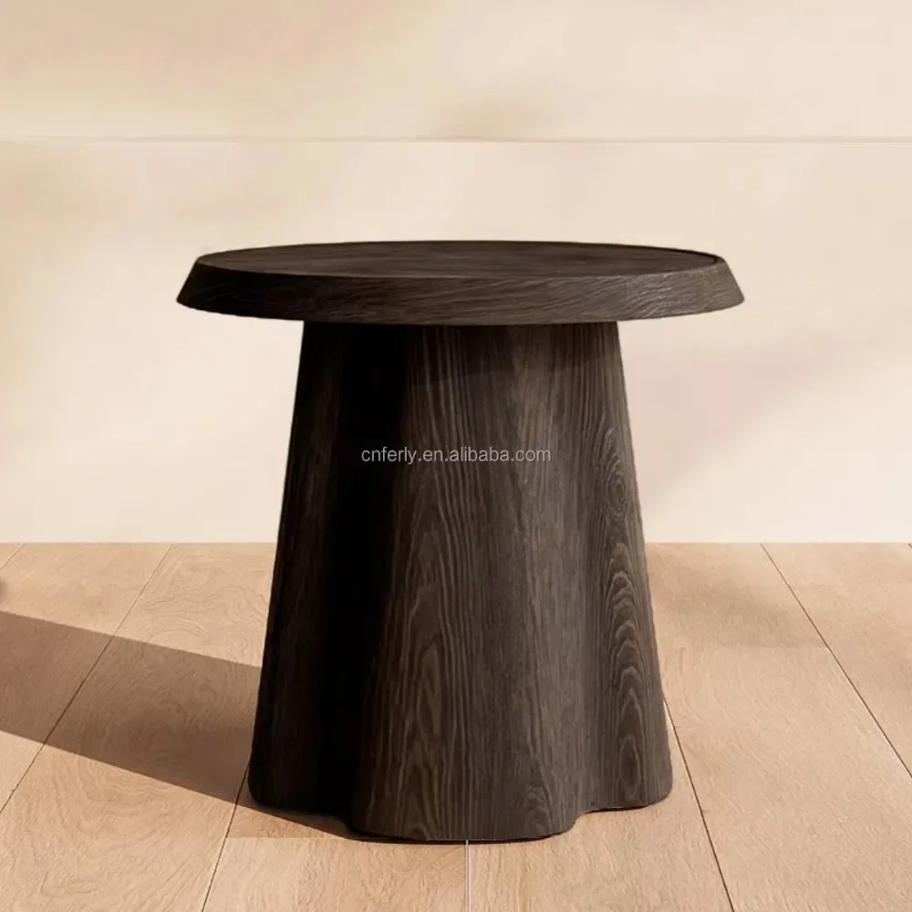 

Современный журнальный столик из пня дерева, подписаный художником, с необработанным краем, органический декор для дома