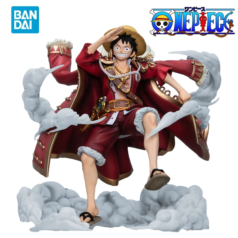 

In Stock Original BANDAI BNTSH BNFigure One Piece Anime Figure Monkey D. Luffy New World 18Cm Model Toys for Boys Gift