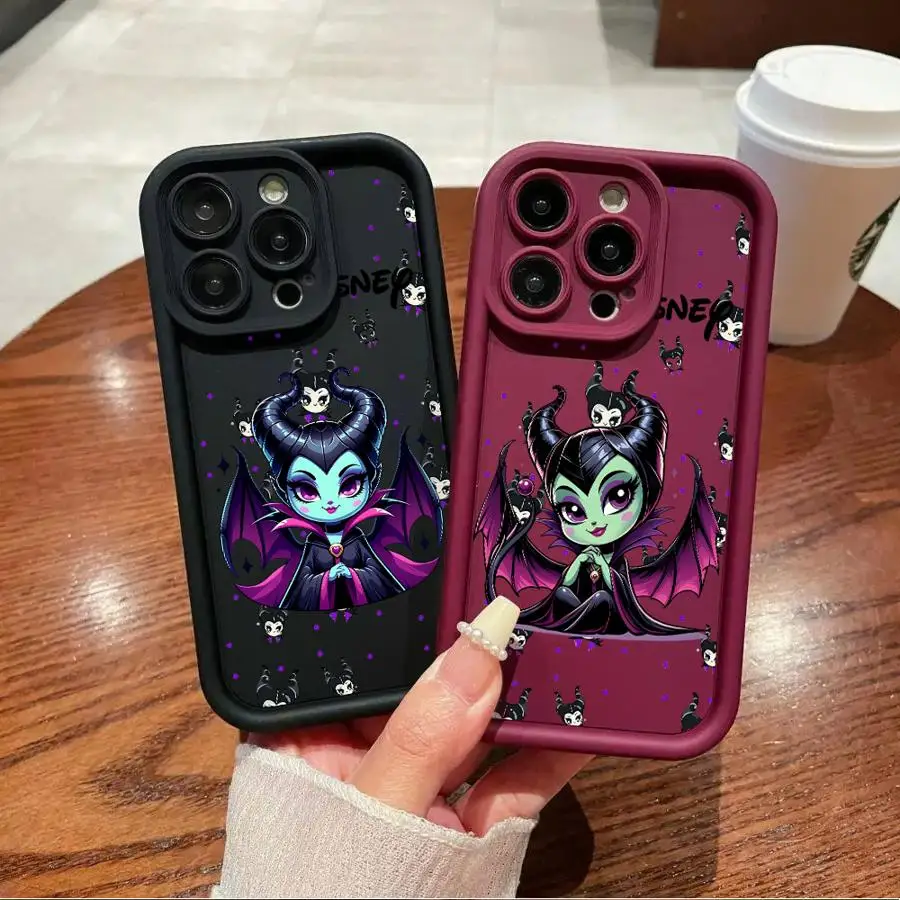 Disney Poison Queen Wish Phone Case for Apple iPhone 13 Mini 12 Pro 14 Plus XS Max 11 Pro XR SE 15 16ProMax Soft Cover