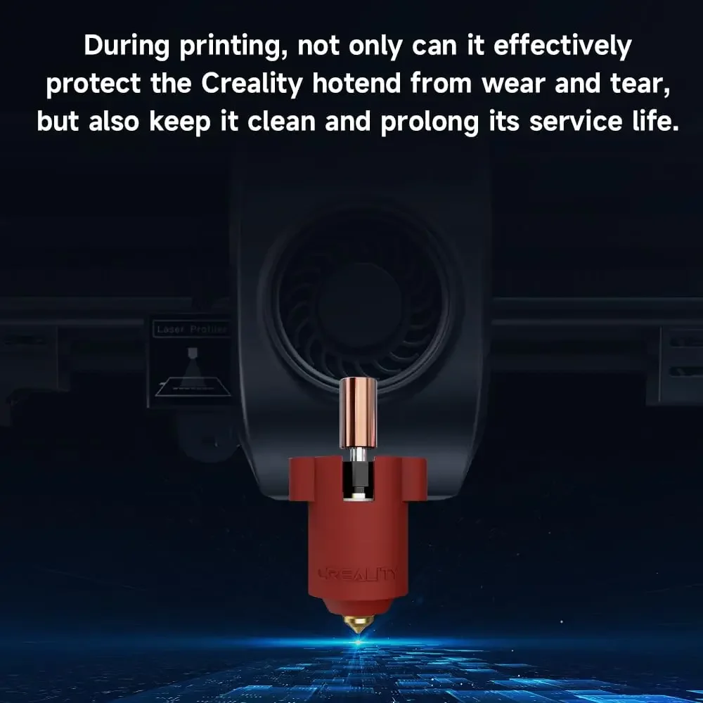 Creality Silicone Sock Hotend Heat Insulation Case Cover 5/10pcs Heating Block Cover for Ender3 V3Plus/V3 KE/V3 SE/K1C/K1/K1Max view 2