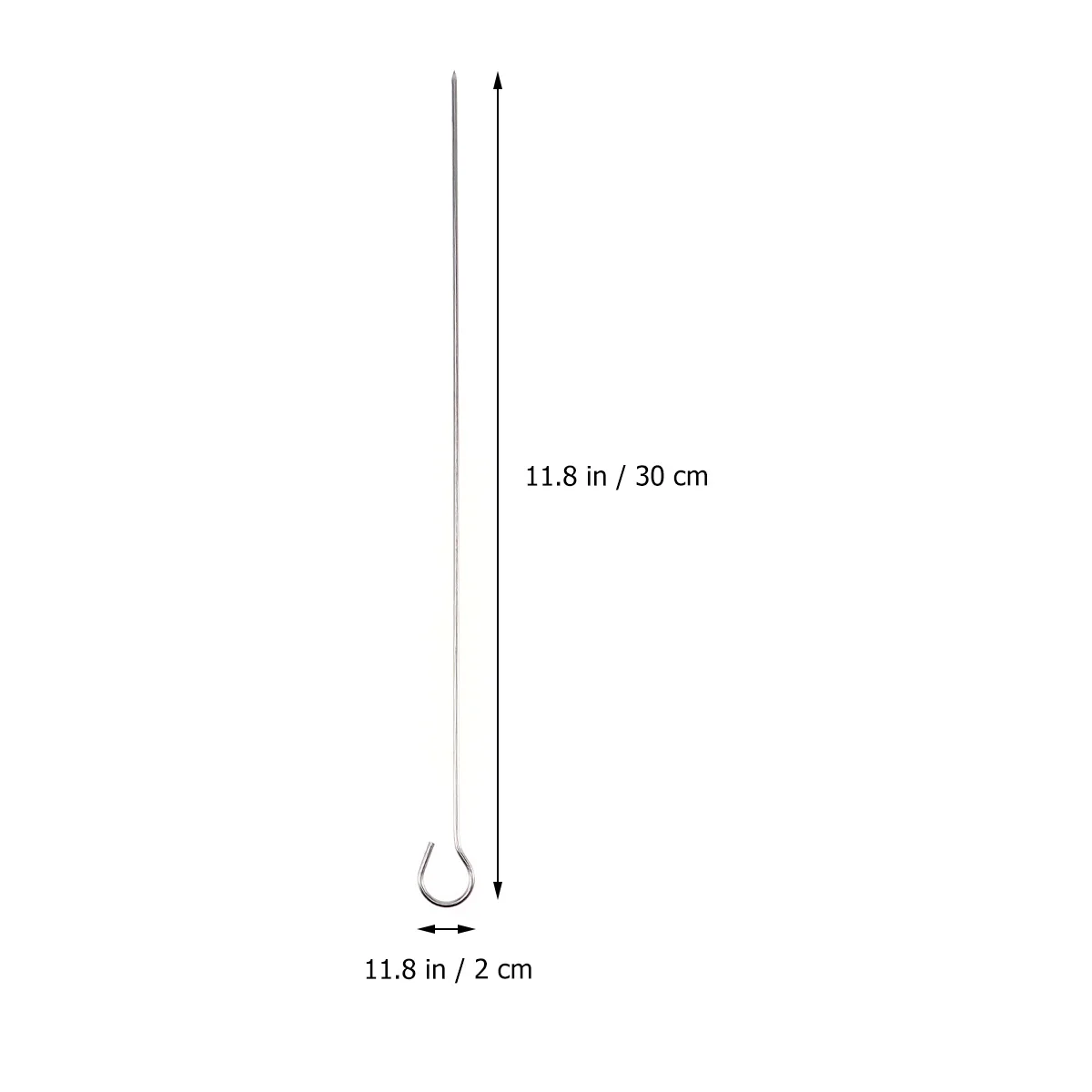 25Pcs Nine Shape Stainless Steel Bbq Round Baking Stick Heavy Duty Rust Free Hook for Outdoor Kitchen Use