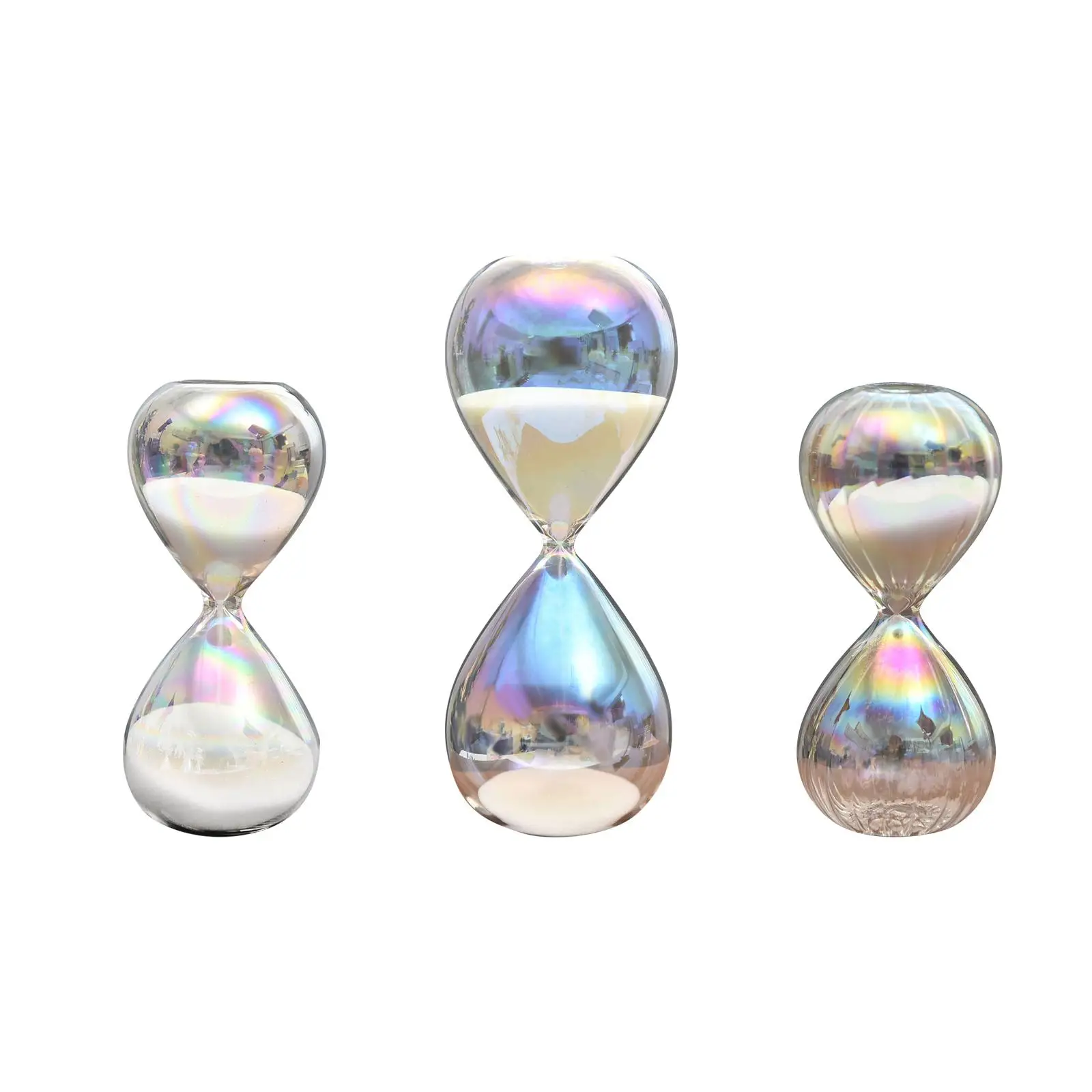 Sand Hourglass Decoration Nordic Ornament Sand Clock Glass Sandglass for Restaurant Office Desk Kitchen Festival Bedroom