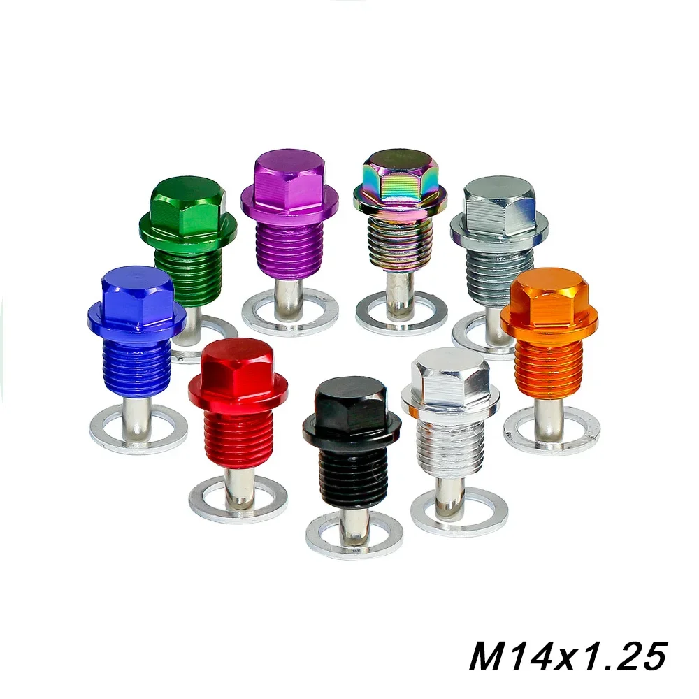 M14*1.25MM Magnetic Oil Drain Plug Aluminum Bolt/Oil Sump drain plug For Most Ford(All  vehicles