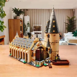 878PCS New Hall Building Block Magic Castle Building Block toys compatible with 75954 toy gifts for children's gifts