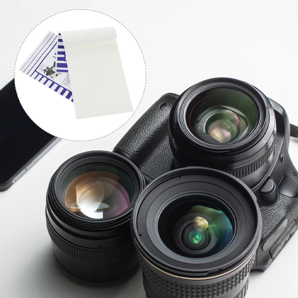 

200Pcs Dust-free Wipes Microscope Camera Lens Cleaning Paper Camera Wipe Microscope Computer Screens Eyeglasses Cleaner Tissue