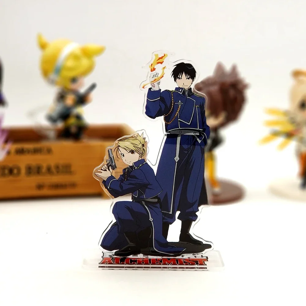 Roy Mustang Riza Hawkeye  acrylic standee figurines desk decoration cake topper anime