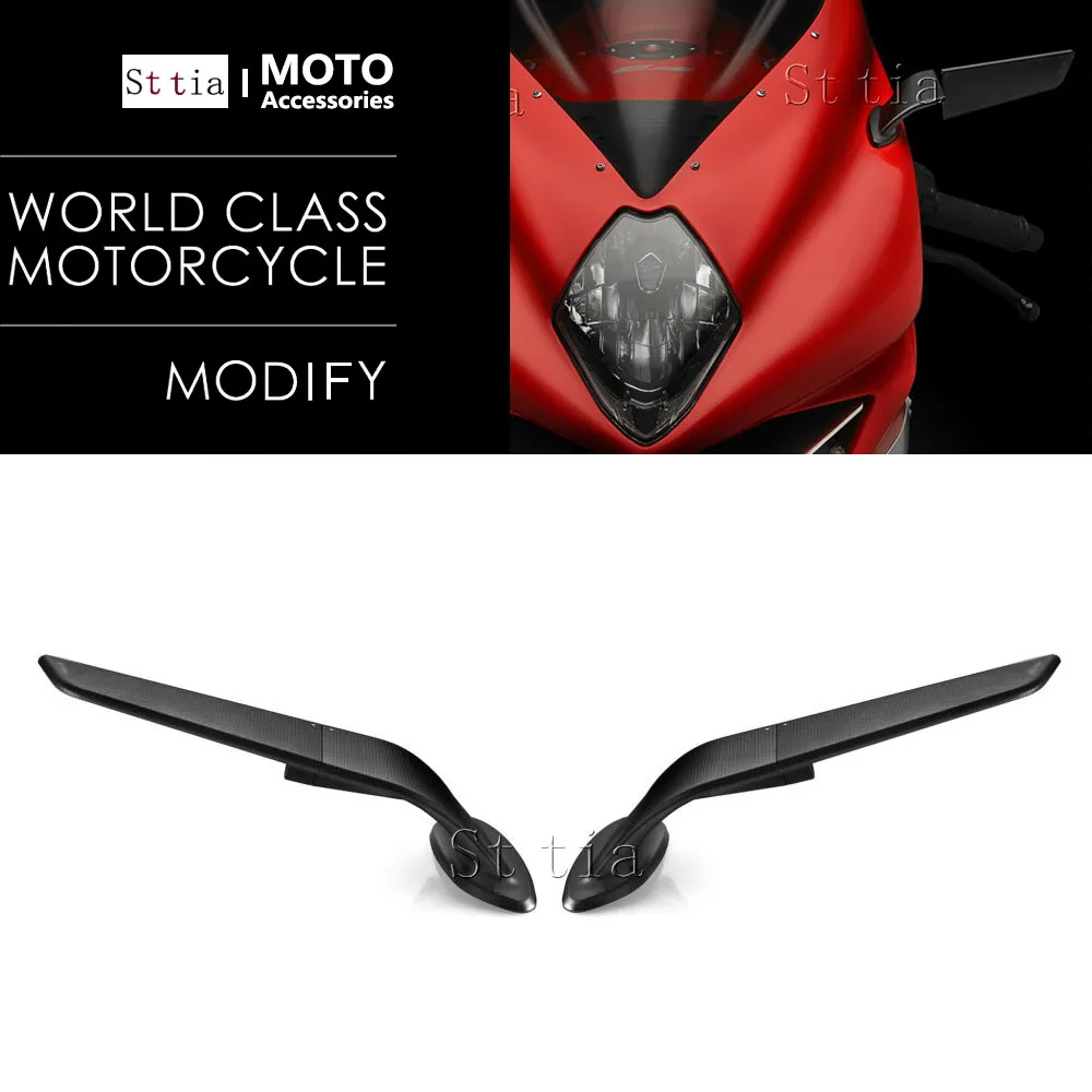 

Новинка для MV Agusta F3 800 R RC RR 2017-2024 2025, аксессуары для мотоциклов, зеркало заднего вида, регулируемые алюминиевые зеркала с ветровым крылом