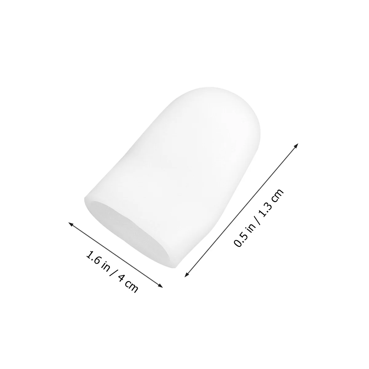 12個入り シリコンゲル トゥキャップ ホワイト ソフト 伸縮性 再利用可能 滑り止め 足ケア プロテクター 角質除去 男性 女性 ヘルスケア