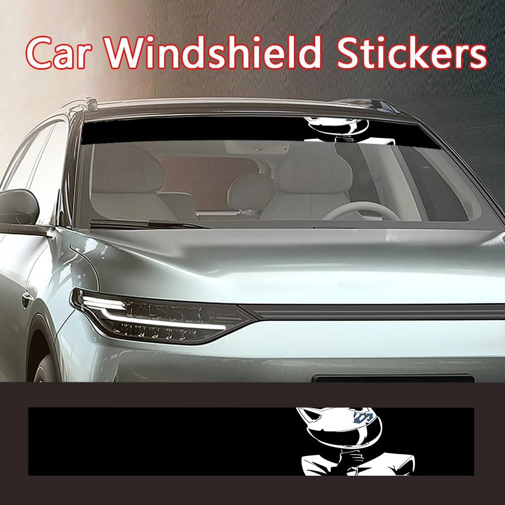 

Motorcycle girl Car Stickers Sunshade Stickers Auto Front Windshield Rear Gear Sunshade Decorative Decals Stickers Accessories