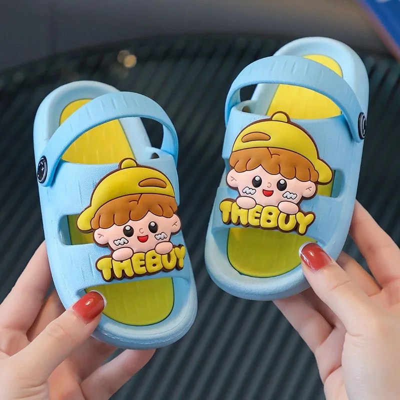 Sandalias Cartoon Children Sandals 2024 Summer New Anti Slip Girl Slippers Soft Sole Boy House Shoes Kid Shoe Zapatos Niña