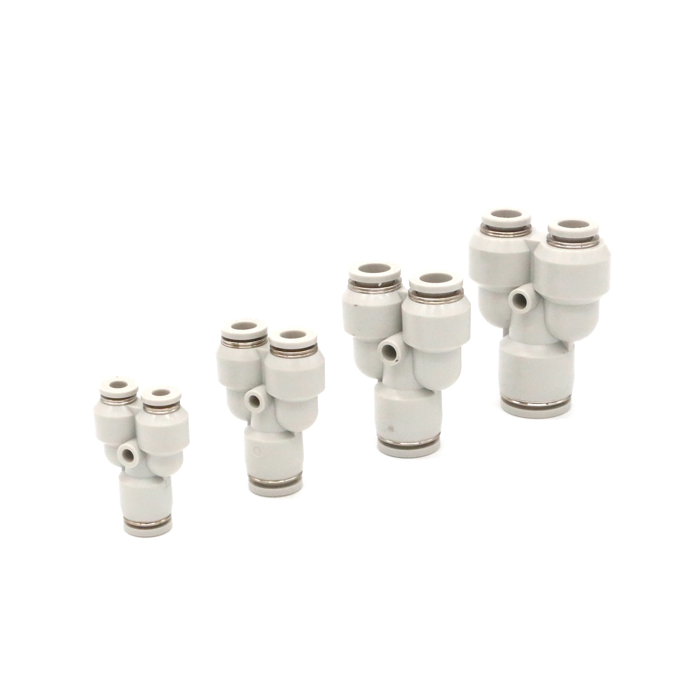 10pcs Variable Diameter Y-shaped Tee Joint PYW6-4 PYW8-6 PYW10-8 PYW12-10 Pneumatic Fittings Connector Airtac-type