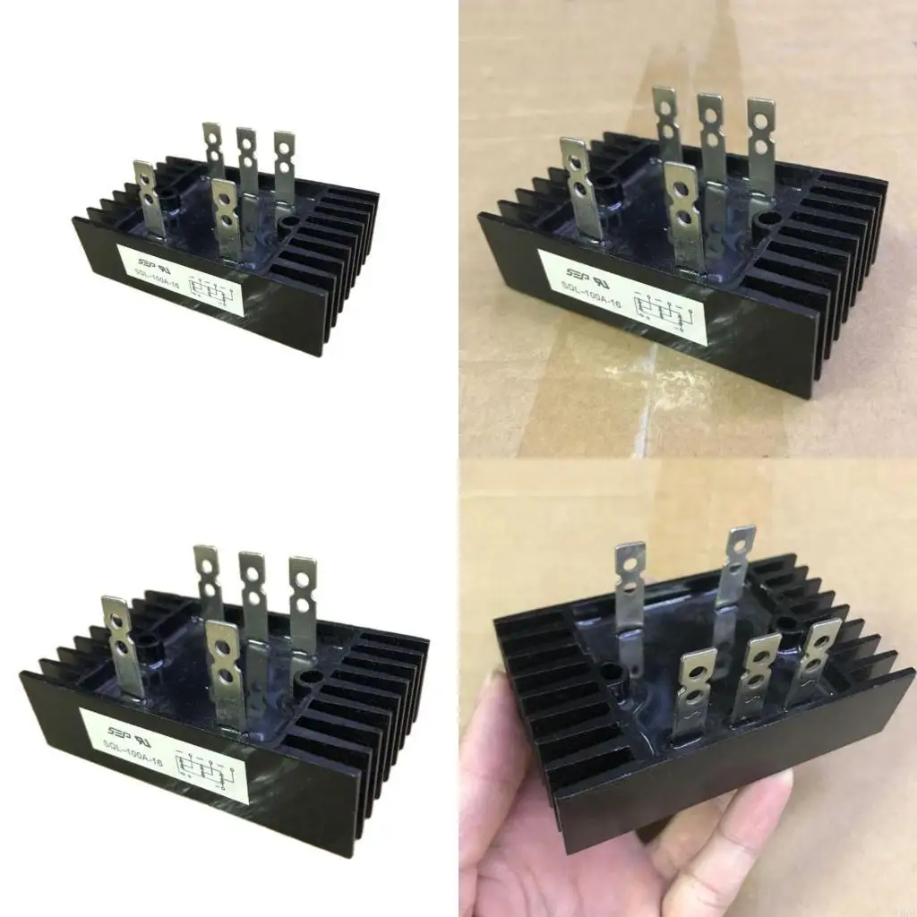 100A 1600V High Power 3 Phase Diode Module Rectifier AC to for DC 5 Terminals