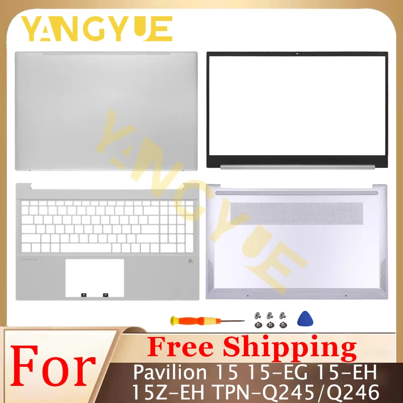 

Replace Laptop Case For Pavilion 15-EG 15-EH 15Z-EH TPN-Q245 Rear Lid TOP Case LCD Back Cover Front Bezel Palmrest Bottom Case