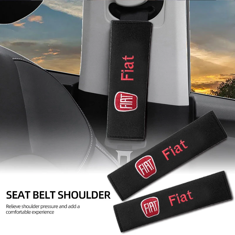

2 шт., автомобильный ремень безопасности, наплечник, защитный чехол, автомобильные аксессуары для Fiat 500 Grande-Punto Astra Bravo Panda Tipo Stilo Egea