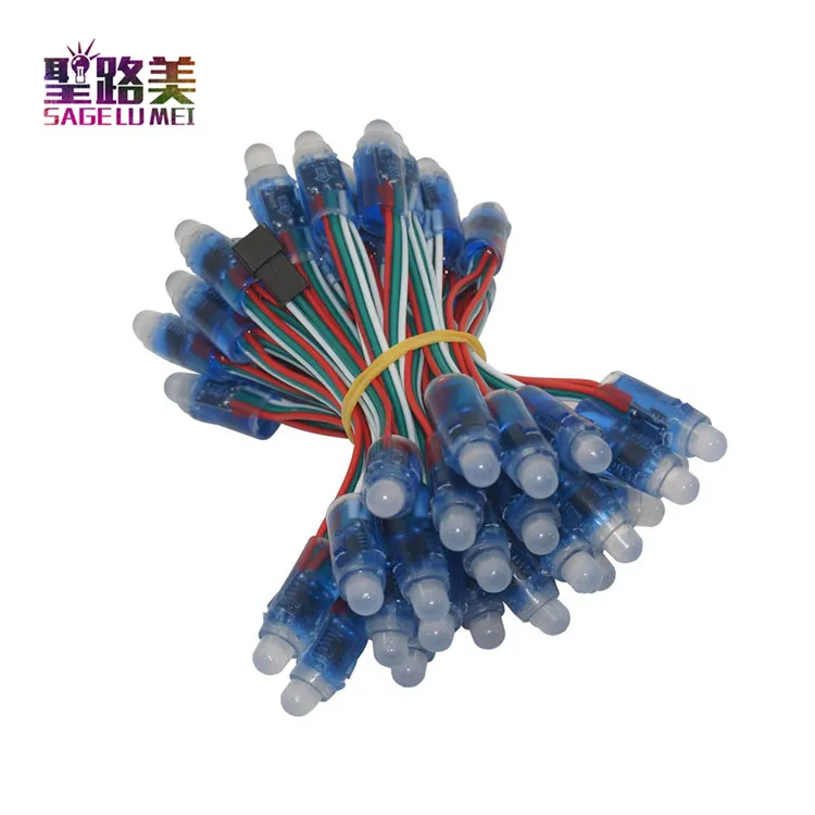 1000pcs 12mm WS2811 Full Color LED Pixel Light Module DC 5V input IP68 waterproof RGB color 2811 IC Digital LED christmas Light