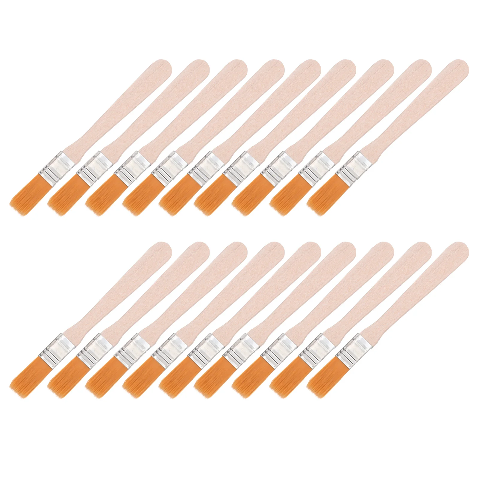 

36pcs Nylon Paint Brushes Set Durable Wood Handle For Furniture Cabinet Wall Ceiling Painting Edge Detail Work Tool