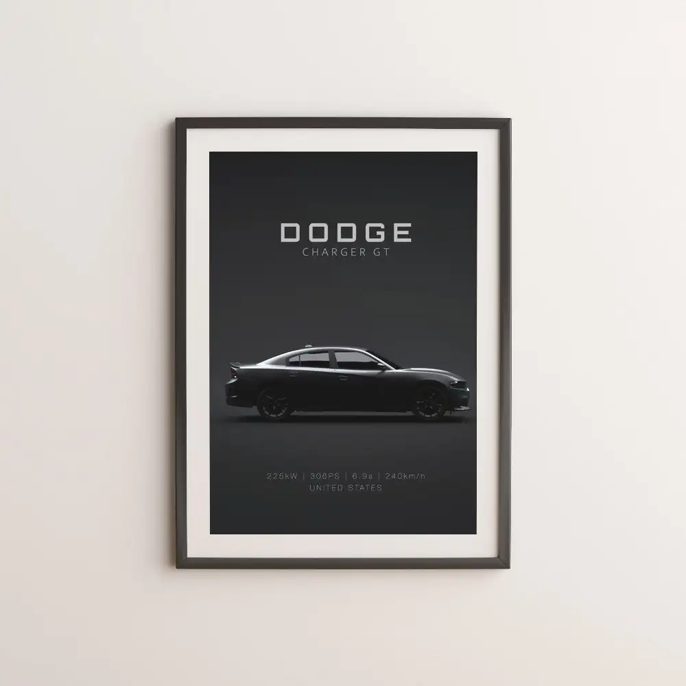 Popular Retro Car Classic Black Poster Aesthetic Supercar Audi Nissan Toyota Canvas Print Wall Art Garage Decoration