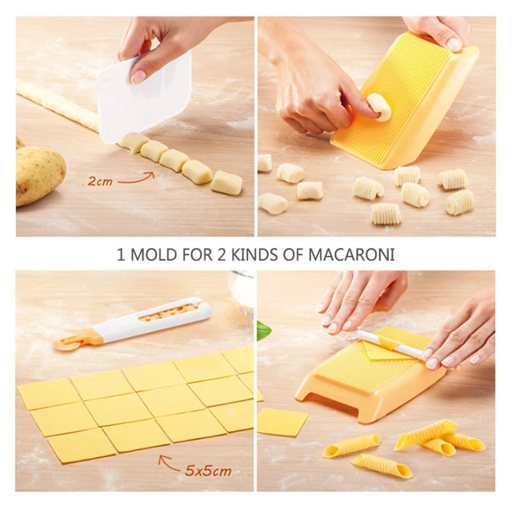 Macarrão nhoque maker macarrão de plástico placa macarrão macarrão rolo pino bebê suplemento alimentar moldes manual ferramenta cozinha