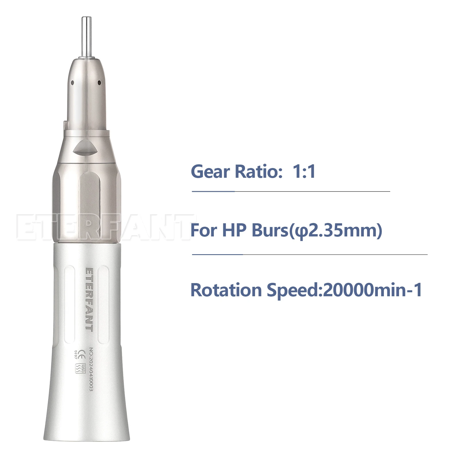 eterfant-dental-1-1-unidade-direta-lenta-baixa-velocidade-​-mandril-manual-peca-de-mao-reta-cone-de-nariz-tipo-e