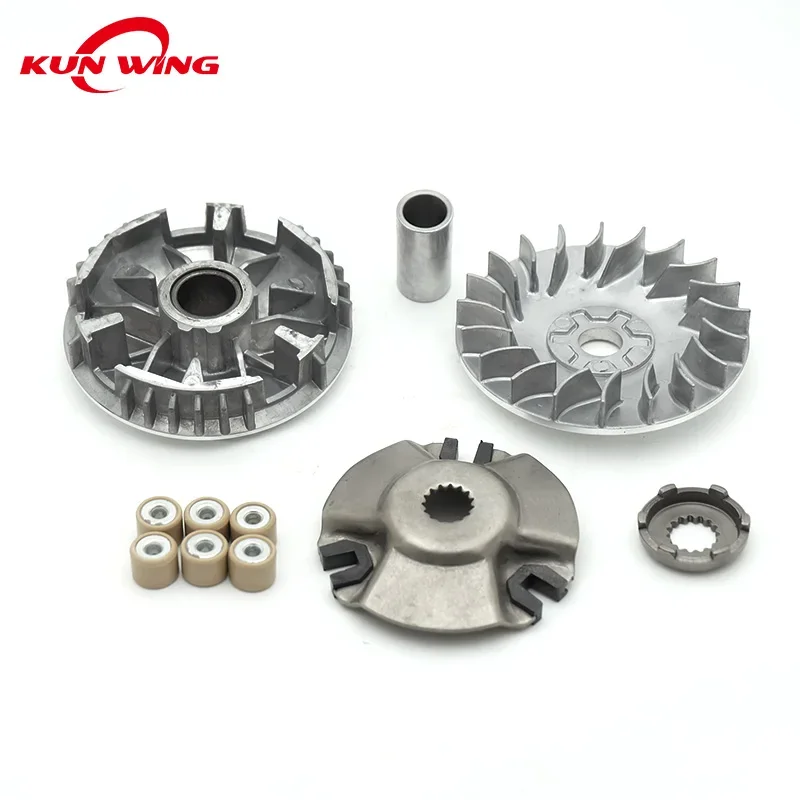 Motorcycle Clutch Variator Drive Pulley Assembly For Yamaha 100 ZY100 LY100 FX100 RSZ JOG 100 Scooter Engine Spare Parts