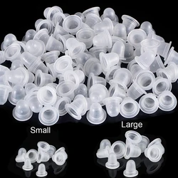 100/500/1000Pcs Tattoo Ink Cup Caps Disposable Soft Silicone Microblading Pigment Holder Container for Needle Tattoo Accessories