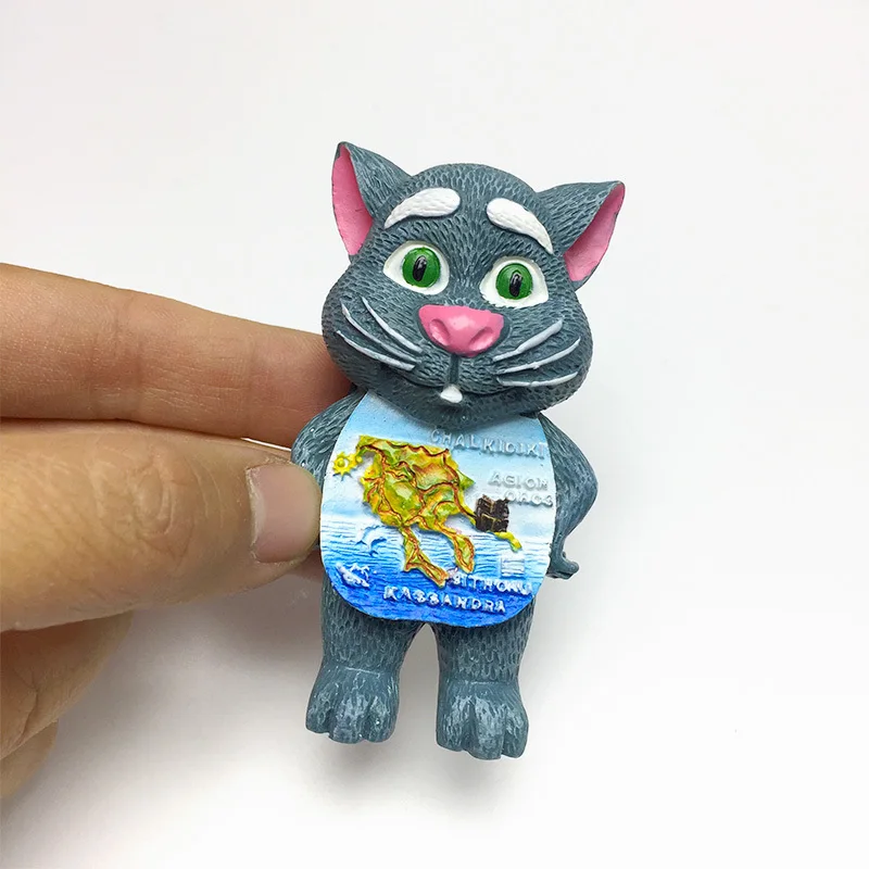 

Greece Halkidiki Chalkidiki Agios Oros Kassandra Sithonia Resin 3D Fridge Magnet Cute Refrigerator Magnets Home Decor Items