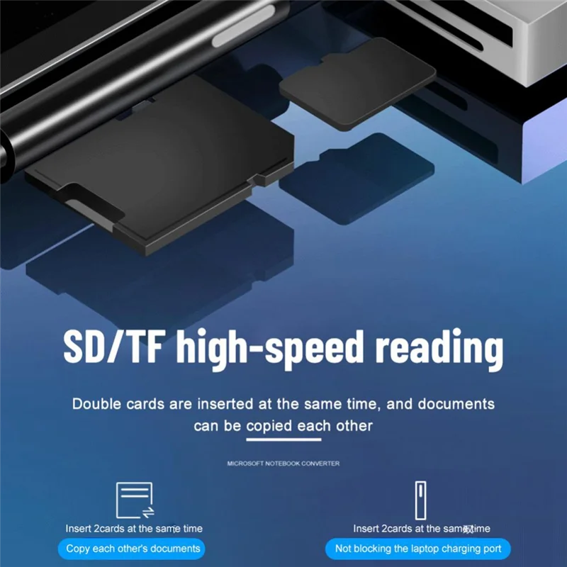 A08E-USB3.1 USB-C Hub Docking Station Gen1 4K -متوافق مع قارئ بطاقات SD/TF RJ45 6In1 محول لسطح Microsoft