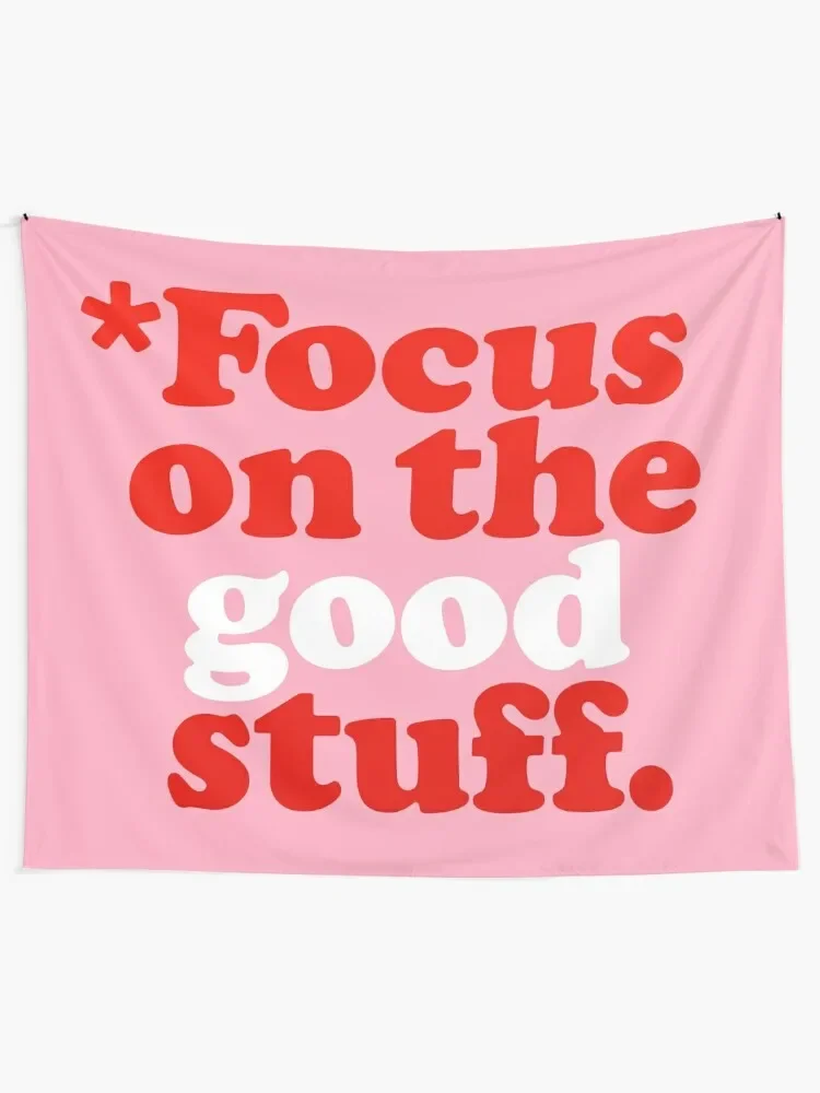 Focus On The Good Stuff {Pink & Red Version} Tapestry Bathroom Decor Bedrooms Decor House Decoration Tapestry