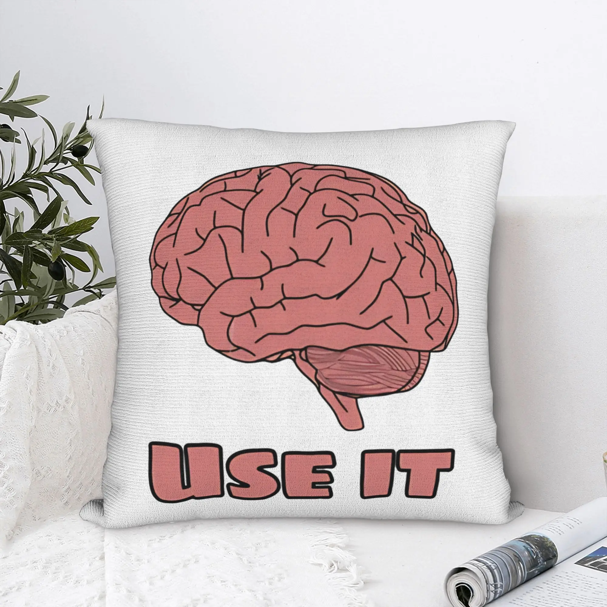 just use it please  Square Pillow Covers Polyester Bed Car  Cushion Cover Cute Decor Pillowcase 45*45
