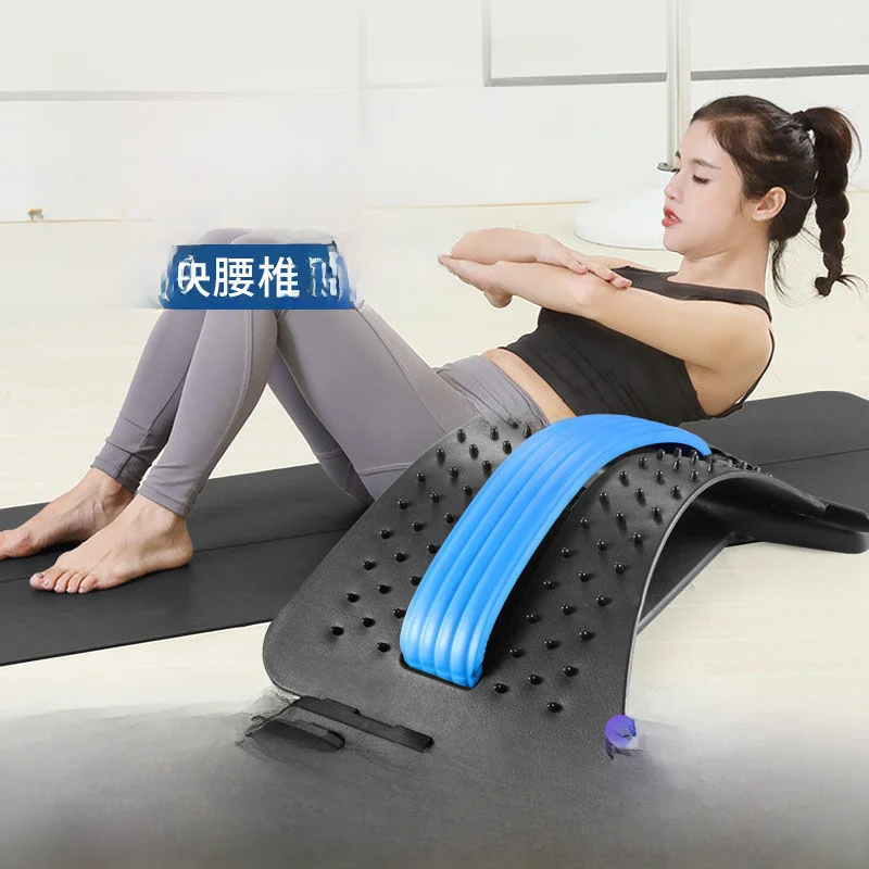 Lumbar disc herniation lumbar cone stretching massager open back soothing spine correction hunchback exercise whole body mass...