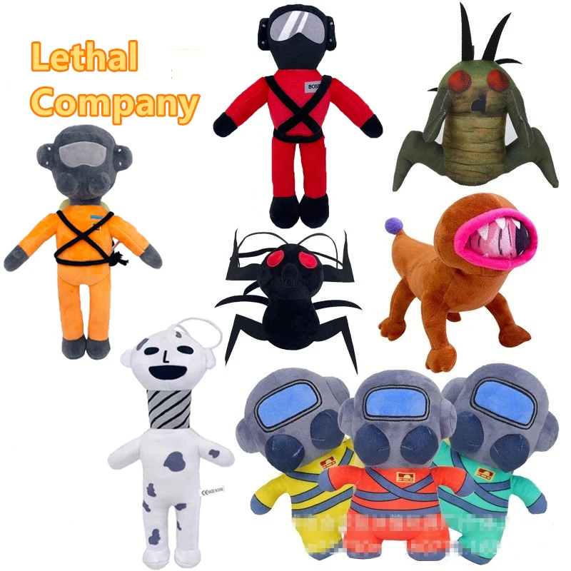 Lethal Company Plush Hoarding Bug Bunker Spider Coil-Head Masked Boss  Anime Game Plush Dolls Soft Toys Collection Gift