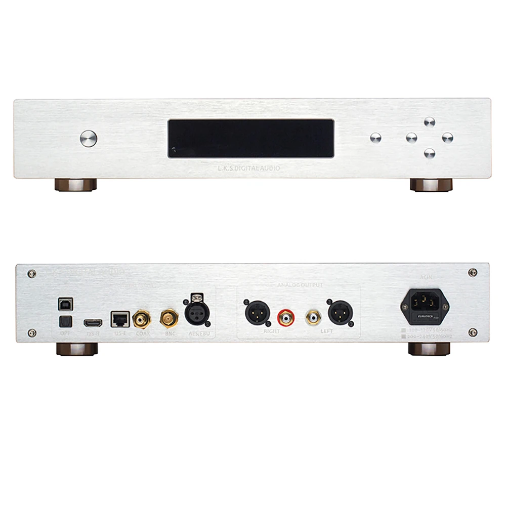 L.K.S Audio MH-DA004 Dual ES9038pro Флагманский ЦАП DSD Вход Коаксиальный BNC AES EBU для DoP USB I2S Оптический аудиодекодер