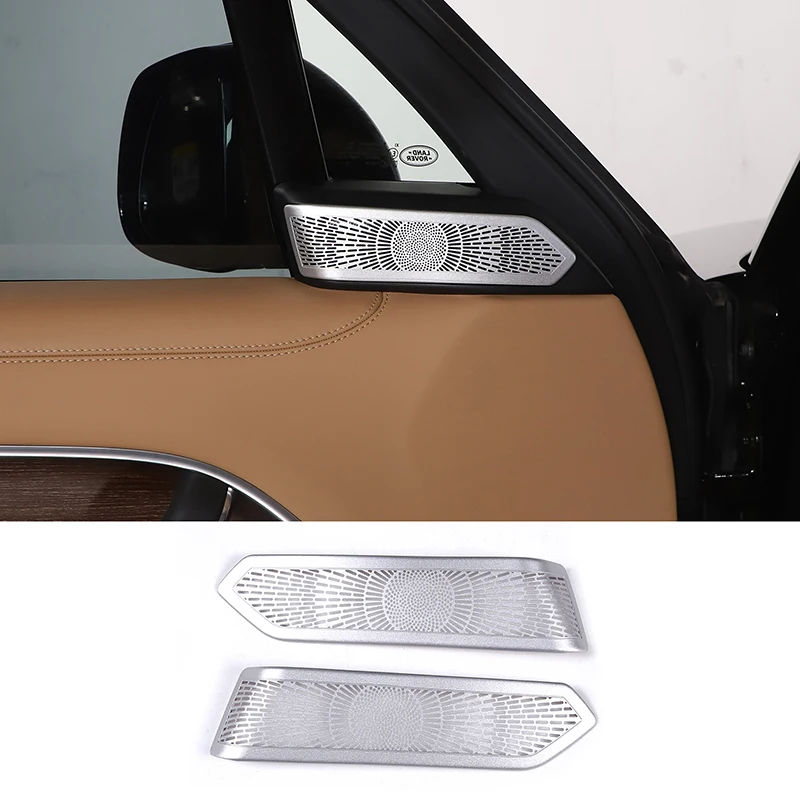 

For Land Rover Range Rover Vogue sports 2023-2025 Stainless Steel Car A-pillar Audio Speaker Tweeters Cover Trim Car Accessories