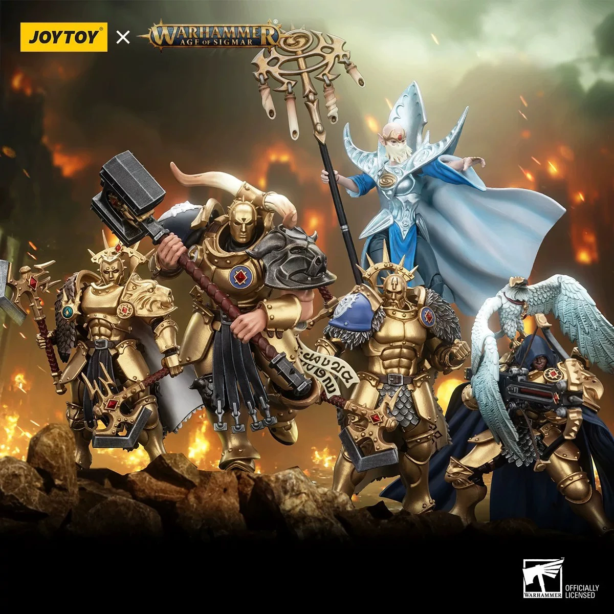 

JOYTOY Warhammer AGE OF SIGMAR Blood Stormcast Eternals The Blacktalons Action Figures Doll Collection Decoration Gift Original