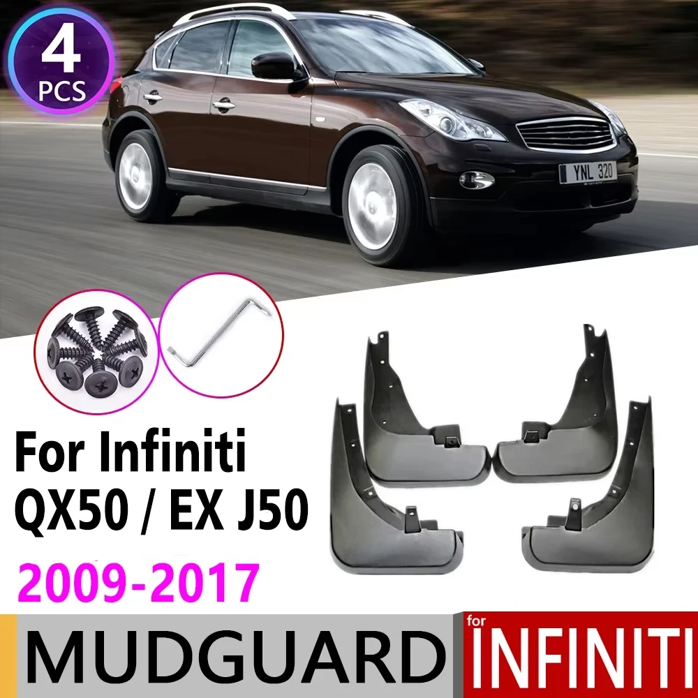 

Брызговики для Infiniti EX EX25 EX35 EX37 QX50 2008-2017, защитные накладки на крылья, аксессуары 2010 2015 2016