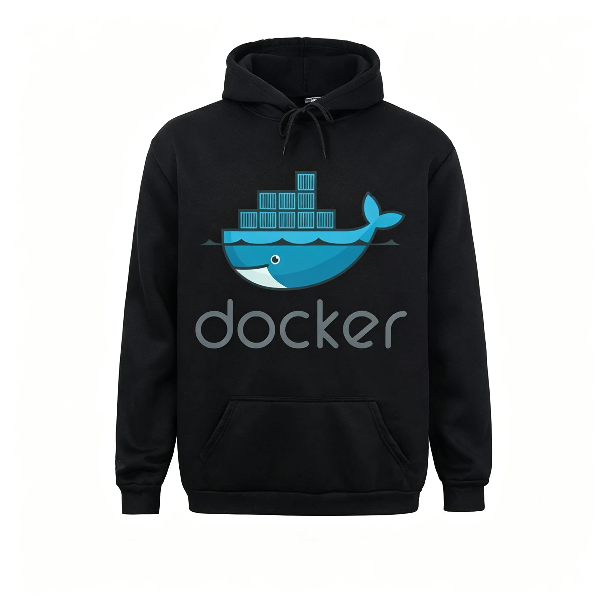 Men Men Docker Devops Container Development Novelty Pure Cotton Pullover Hoodie Long Sleeve Women Crew Neck Harajuku Gift Idea