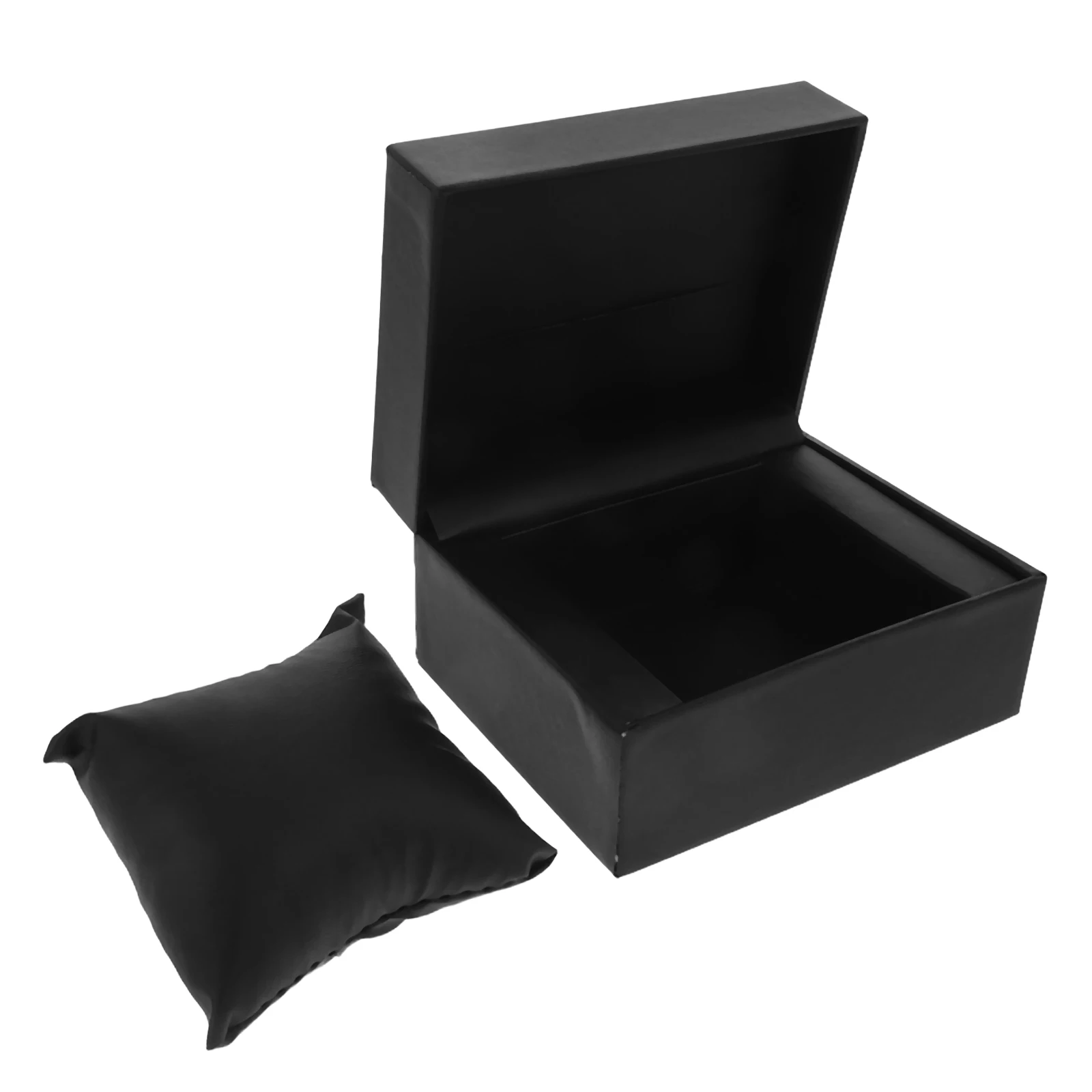 

Men'S Single Pu Storage Box Compact Organizer Watches Bracelets Jewelry Durable Soft Lining Portable Lightweight Travel