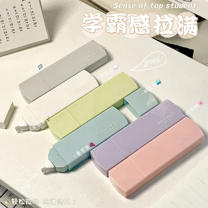 New 6Pc/set  Gradient Purple Out Correction Tape Kawaii Large Capacity Correction Tape Student Prize Stationery School Supplies