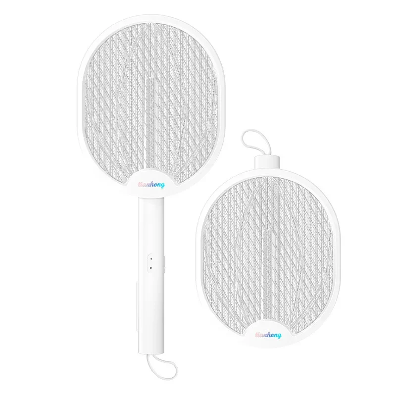 Xiaomi led 2 em 1 elétrica mosquito swatter rotatable usb bateria de lítio recarregável mosquito assassino controle do mosquito físico