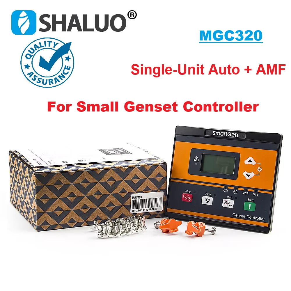 MGC320 SmartGen Controller Single Unit Small Power Generator AMF Auto Start Control Module LCD Display Genset Spare Parts