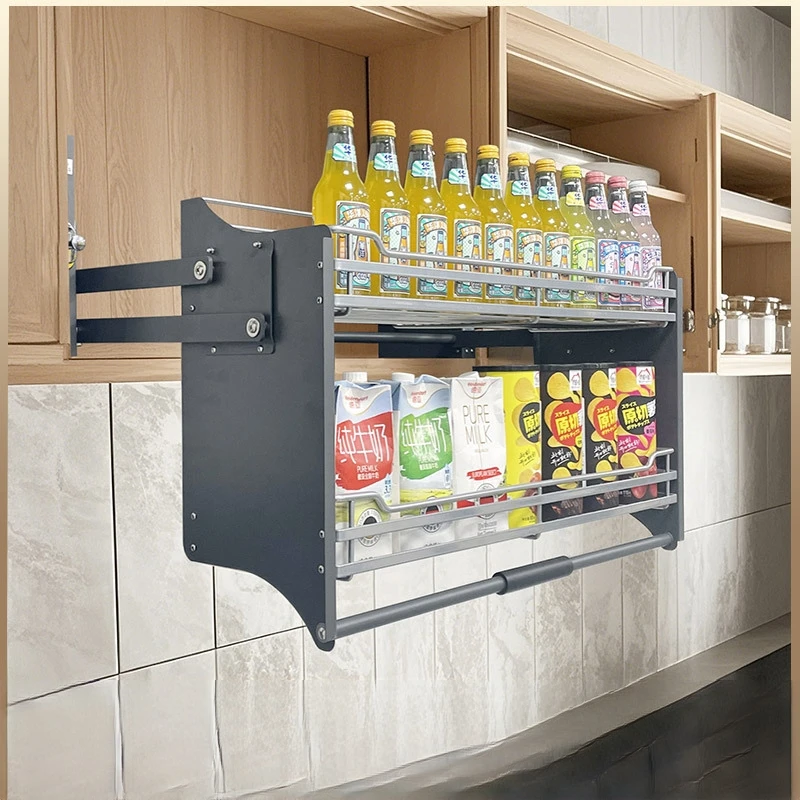 

Factory Direct Sales Kitchen Elevator System Tall Cabinet Lift up and Down Pull Basket Electric Kitchen Lifting Basket