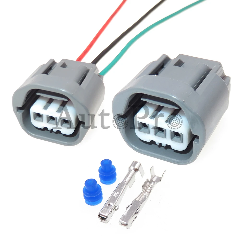 

1 Set 3 Hole AC Assembly Auto Cable Connector 6189-0734 Car Elecric Wire Socket Automobile Waterproof Plug