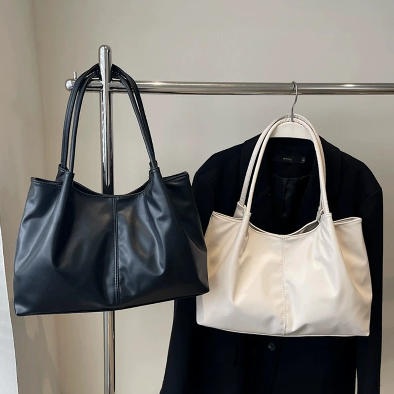 

Casual Design, New Style, Beautiful Retro Winter Solid Color Casual Large-Capacity Stylish and Unique Shoulder Tote Bag