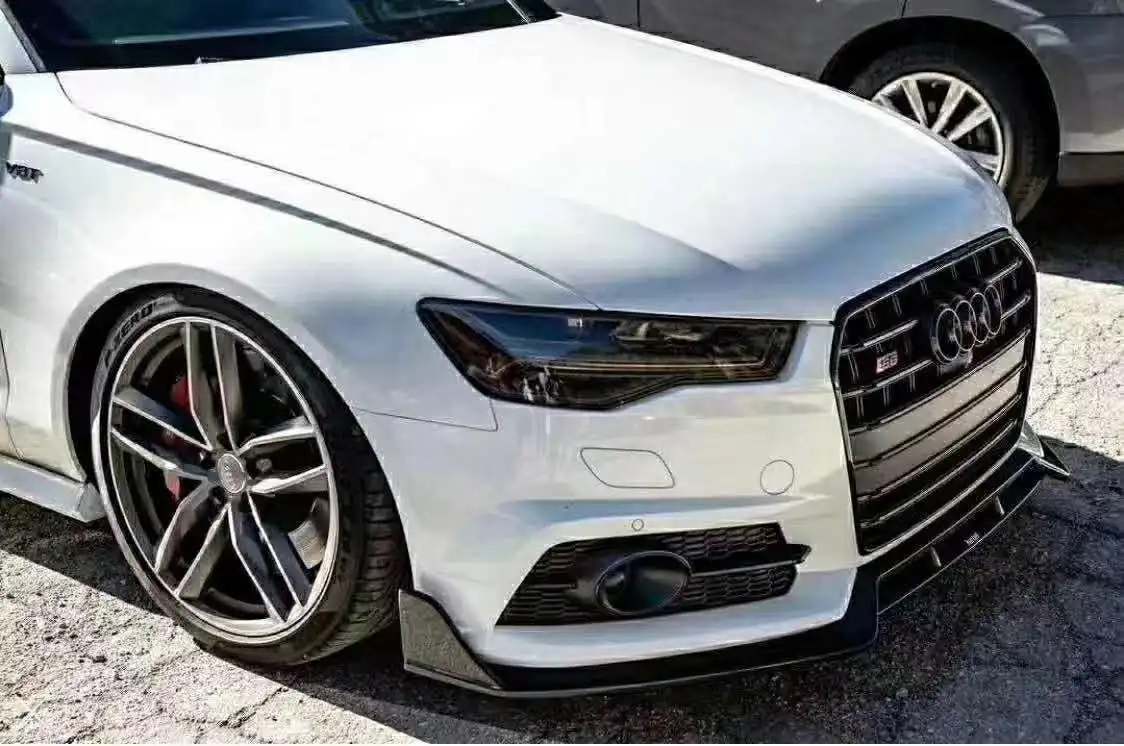 Brilliant quality Carbon Fiber Front Bumper Lip Chin Splitter for S6 A6 C7 SLINE Sedan 2016 - 2019